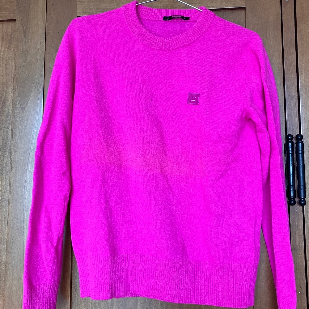 Acne Studios Hot Pink Wool Sweater